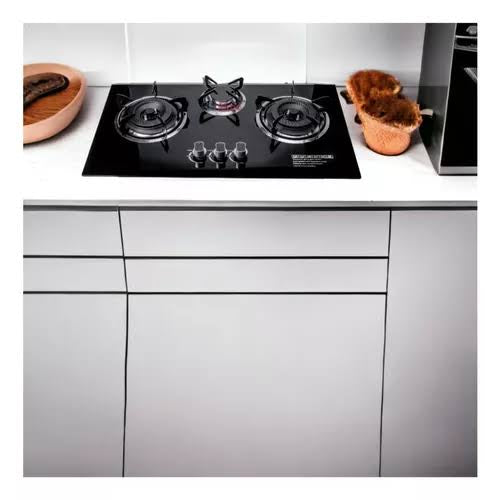 Cocina A Gas Empotrada 3 Hornillas Pro