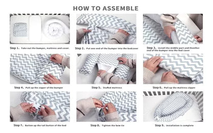 Nido Colecho Cama Bebé Con Almohada